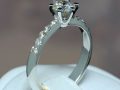 Inel de logodna design Tiffany din aur cu diamante 1681