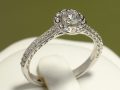 Inel de logodna din aur sau platina cu diamante 122611DIDI