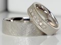 Verighete din aur sau platina cu diamante V131