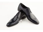 Pantofi piele sarpe, albastrii, Narman - Costume de mire Narman la reducere! #6