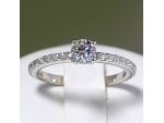 Inel de logodna din platina cu diamante P122190 #3