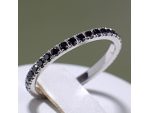 Inel din aur cu diamante negre 033DN #2