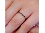 Inel din aur cu diamante negre 033DN #4