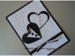 Invitatie handmade doua inimi si un nod. - Invitatii nunta/botez handmade #10