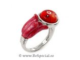 inel logodna cu sticla de murano #7
