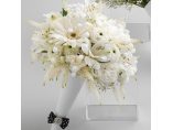 buchet mireasa alb negru #10