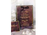 Invitatie realizata din catifea - Agentia MarryM #6