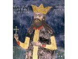 Portretul lui Basarab al III-lea cel Batran din pronaosul bisericii - Manastirea Horezu #3