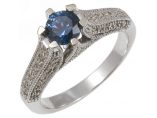 Inel din aur cu safir si diamante - Valmand #4