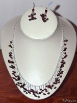 Bijuterii Indra - unicate - Set granat #13